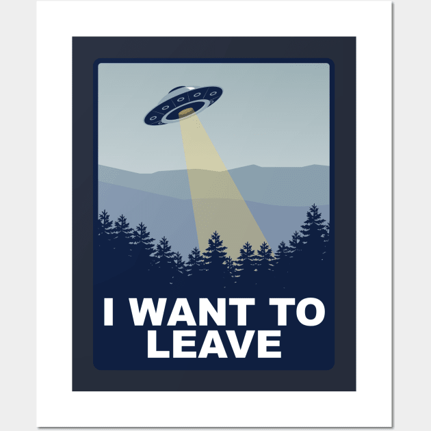 I Want to Leave Wall Art by Meta Cortex
